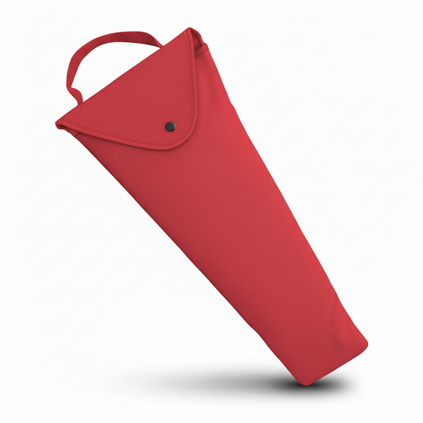 Single Folding Sauna Fan Bag Red - 80-100cm